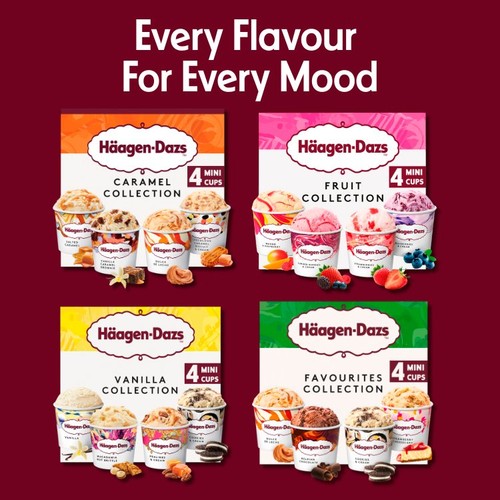 Haagen-Dazs Favourites Collection Minicup Ice Creams