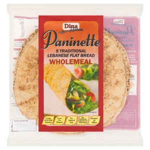 6 Large Wholemeal Pitta Bread