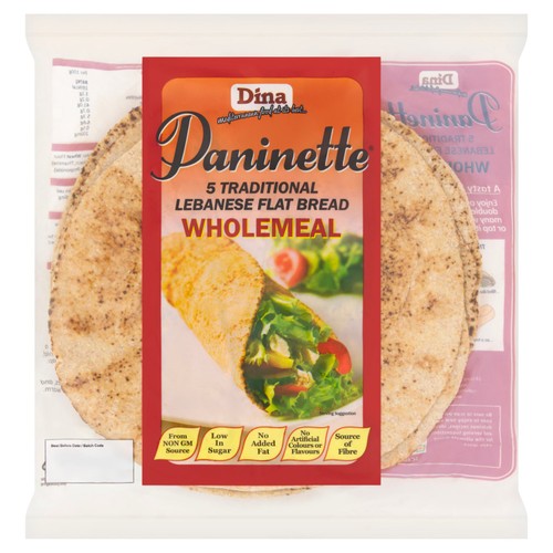 Dina wholemeal bread wraps