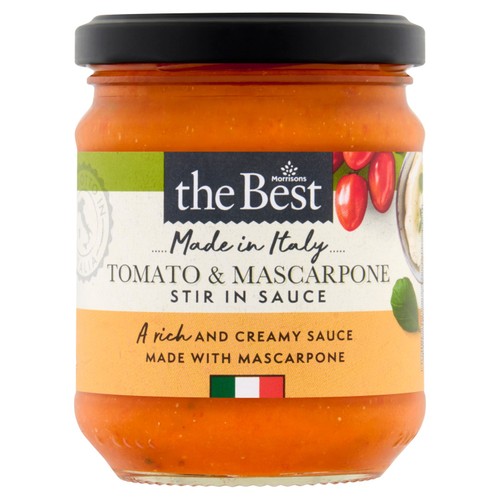 Morrisons The Best Tomato & Mascarpone Stir In Pasta Sauce   190g