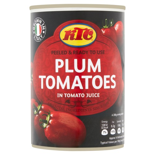 KTC peeled plum tomatoes in tomato sauce