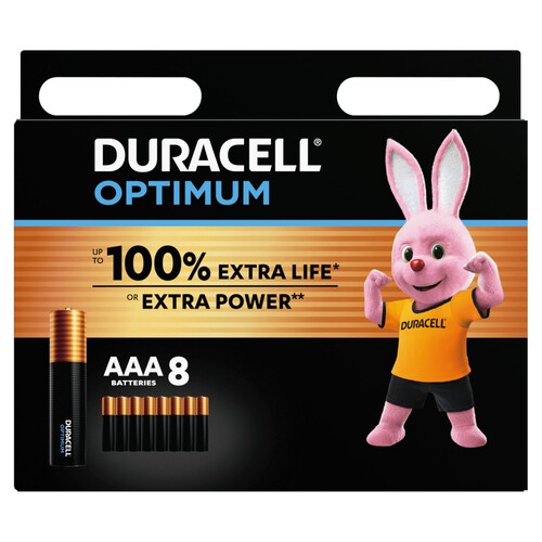 Duracell Optimum AAA Alkaline Batteries LR03 