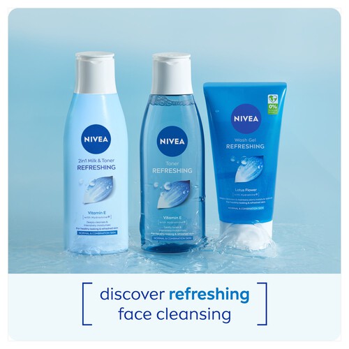 NIVEA 2-In-1 Cleanser & Toner for Normal & Combination Skin 