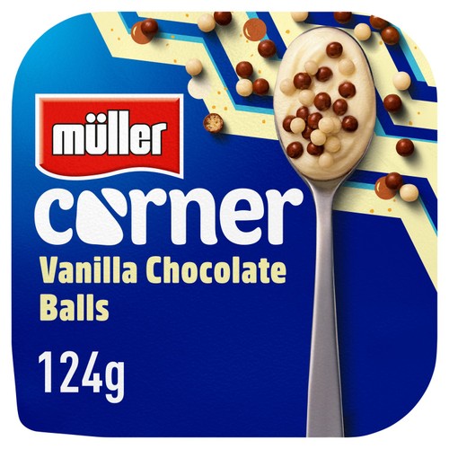Muller Corner Vanilla Yogurt with Chocolate Balls 124g