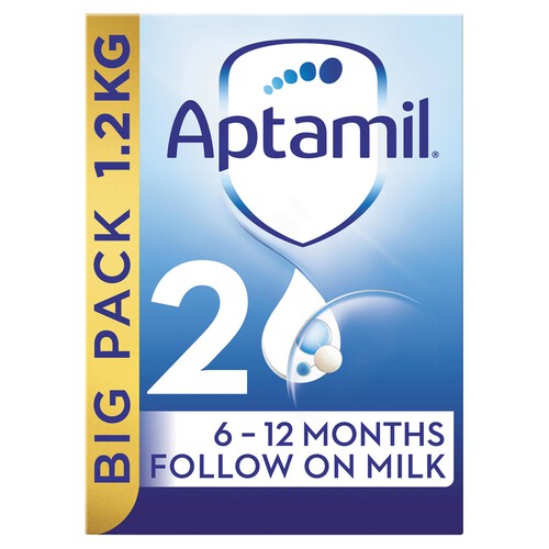 Aptamil 2 Follow On Baby Milk Formula Powder 6-12 Months Big Pack