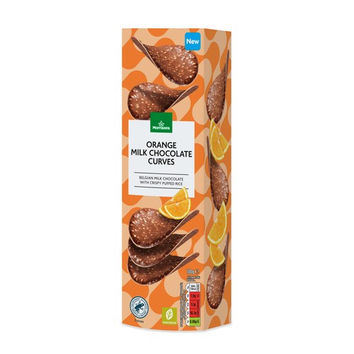 Morrisons Milk Chocolate Curves Orange 100g