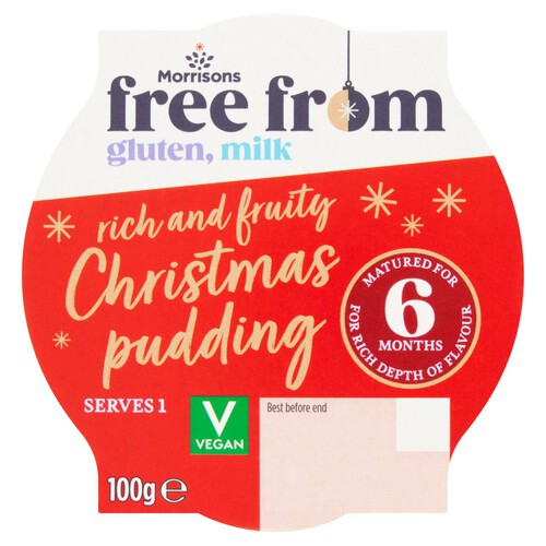 Morrisons Free From Rich Fruit Christmas Pudding