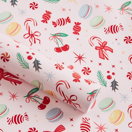 Morrisons Candy Cane Roll Wrap 4M