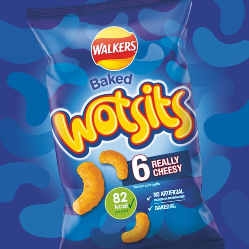 Walkers Wotsits Really Cheesy Multipack Snacks Crisps 