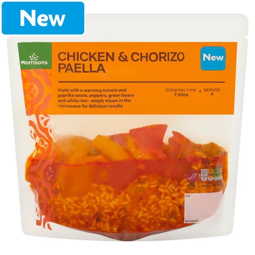 Morrisons Chicken & Chorizo Paella Fresh Meal Bag for 2 700g