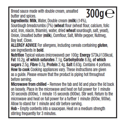 Morrisons The Best Bread Sauce 300g