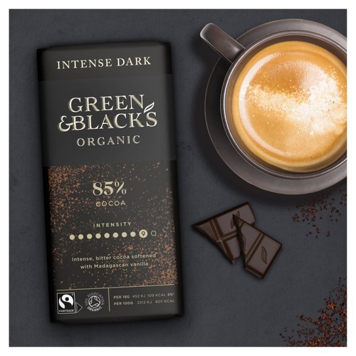 Green & Black's Organic 85% Dark Chocolate Bar 90g