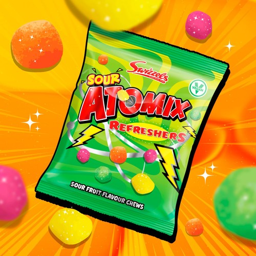 Swizzels Atomics Sour Refreshers 110g