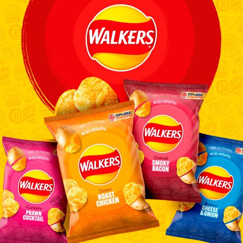 Walkers Meaty Variety Multipack Crisps 