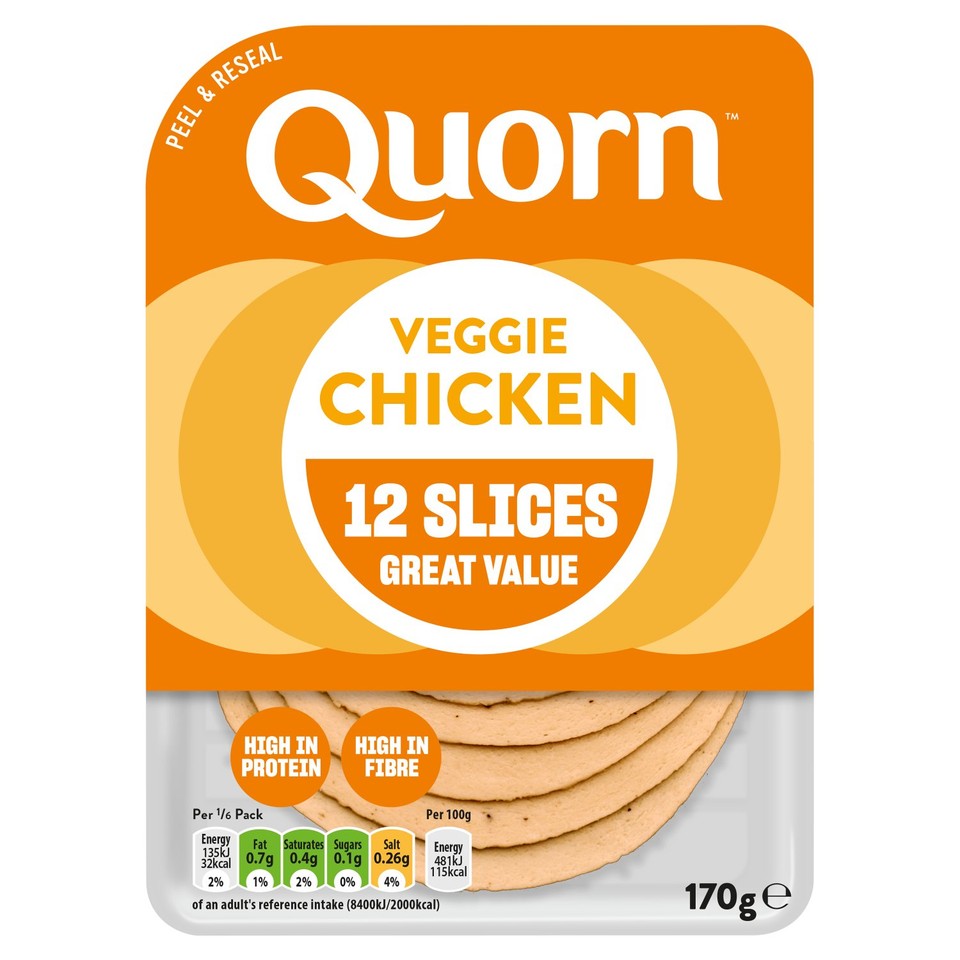 Quorn Chicken Vegetarian Deli Slices x12 170g - Morrisons Online ...