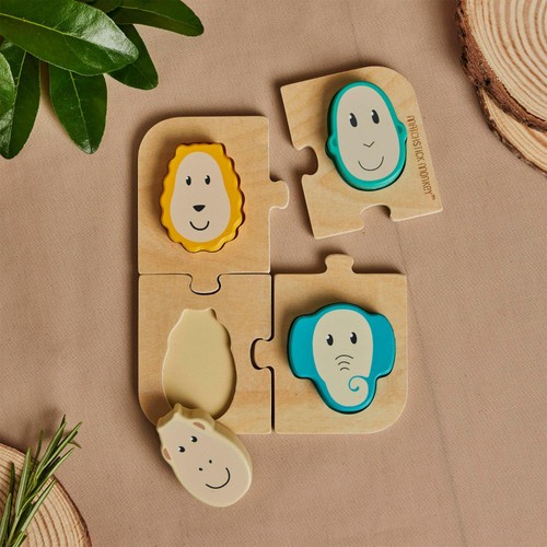 Matchstick Monkey Wooden Animal Puzzle Game