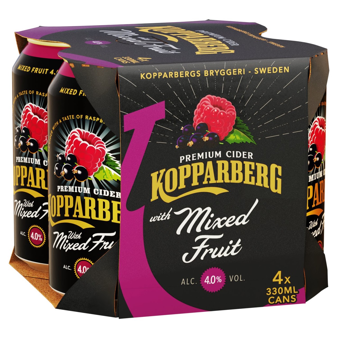 Kopparberg Mixed Fruits Cider Cans 4x330ml