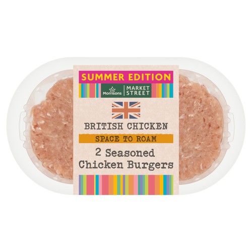 Morrisons seasoned chicken burgers