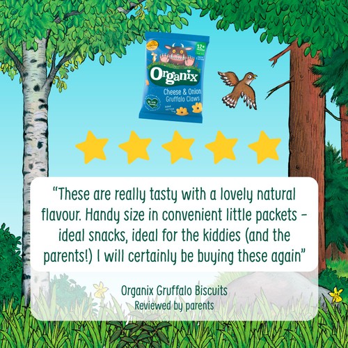 Organix Cheese & Onion Gruffalo Claws 12+ Months