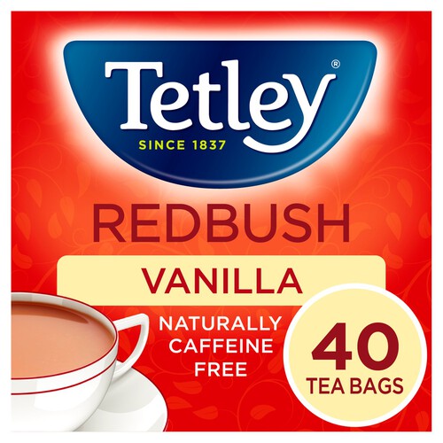 Tetley Redbush Vanilla 40 Tea Bags