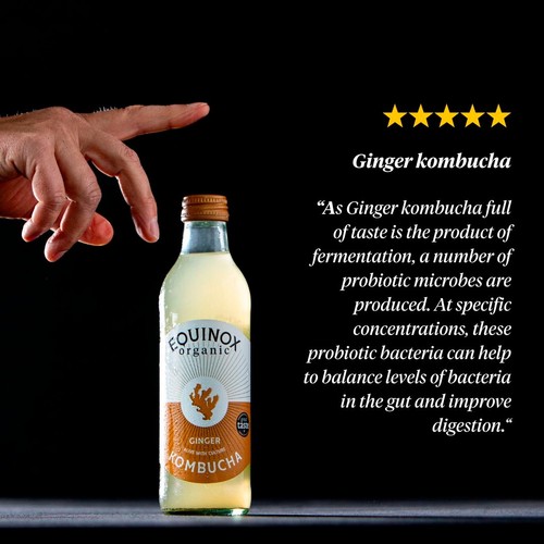 Equinox Organic Kombucha Ginger 275ml