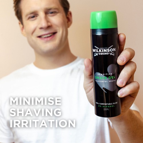 Wilkinson Sword Masterful Shave Sensitive Shave Gel 200ml