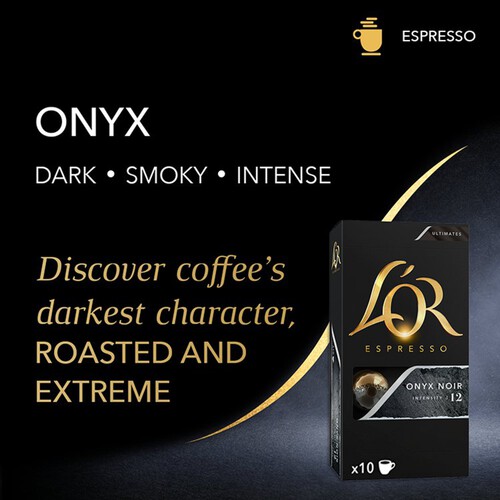 L'OR Espresso Onyx Coffee Pods Intensity 12