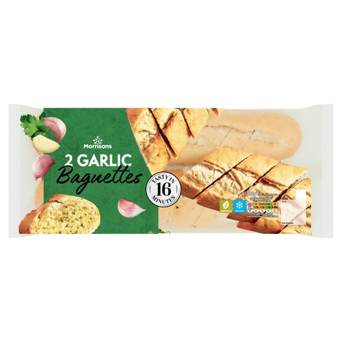 Morrisons 2 Garlic Baguettes