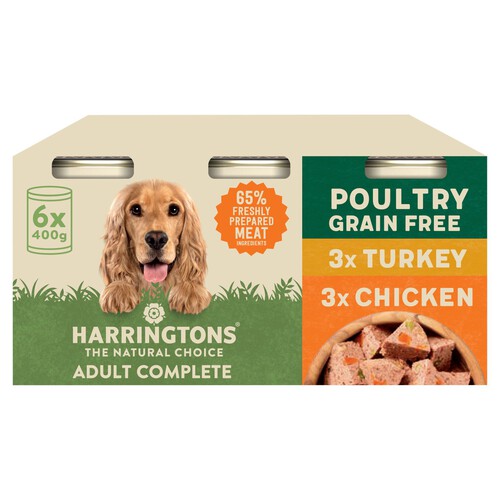 Harringtons Poultry Wet Dog Food Cans Multi Pack Morrisons Online Groceries Offers