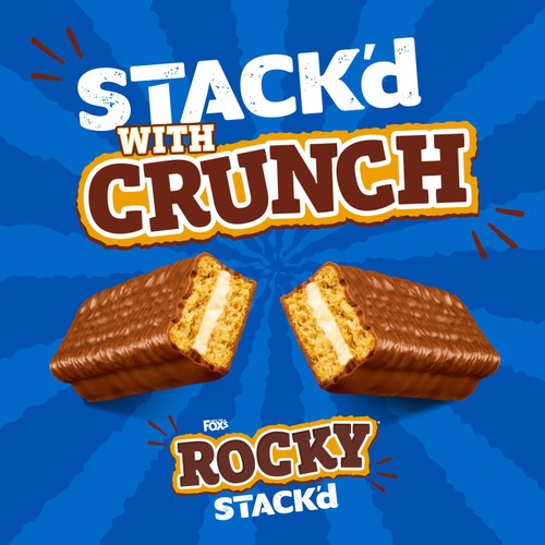 Fox's Biscuits Rocky STACK'd Vanilla Cream Flavour Biscuit Bars