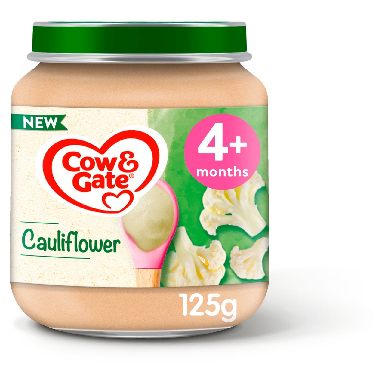 Cow & Gate Cauliflower Baby Food Snack Jar 4+ Months 125g
