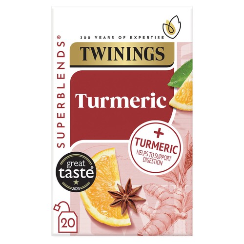 Twinings Superblends Turmeric 20 Single Tea Bags