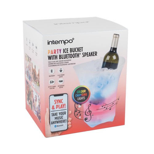 Intempo Party Ice Bucket With Bluetooth Speaker