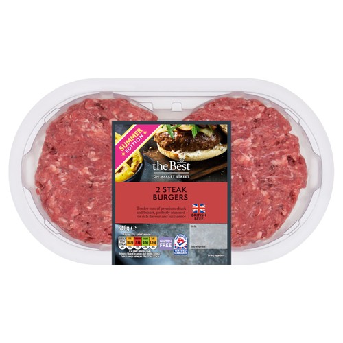Morrisons the best 2 steak burgers