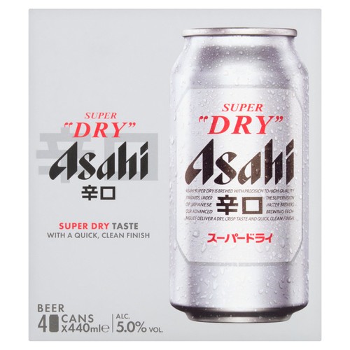 Asahi Super Dry  4 x 440ml