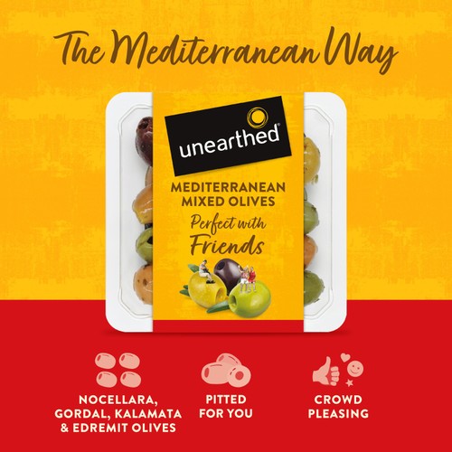 Unearthed Mediterranean Mixed Olives 140g