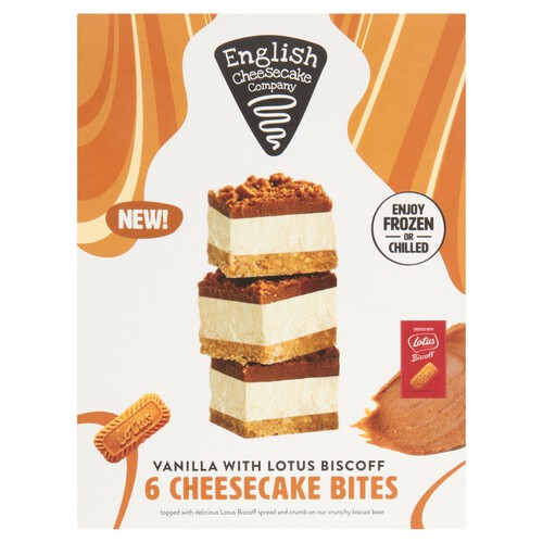 English Cheesecake Company Lotus Biscoff Cheesecake Bites 