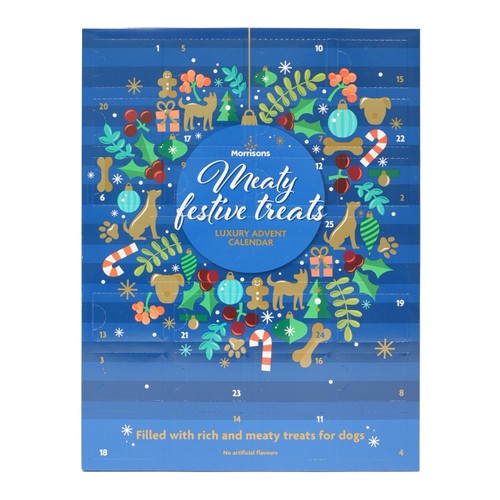 Morrisons Pawsome Christmas Meaty Dog Treat Advent Calendar