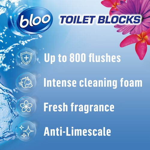 Bloo Toilet Block Flowers 2x50g