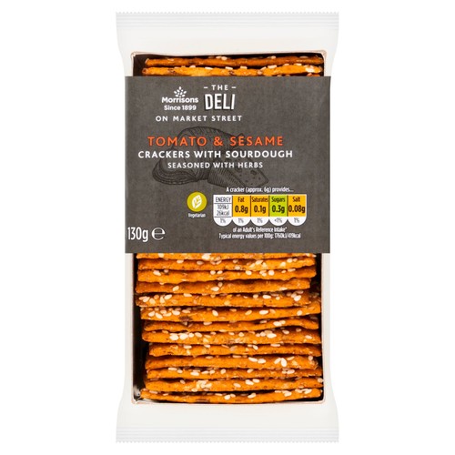 Morrisons tomato sesame crackers with sourdough
