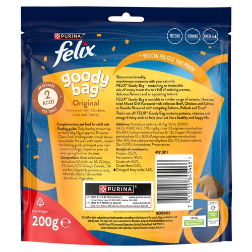 Felix Goody Bag Cat Treats Original Mix