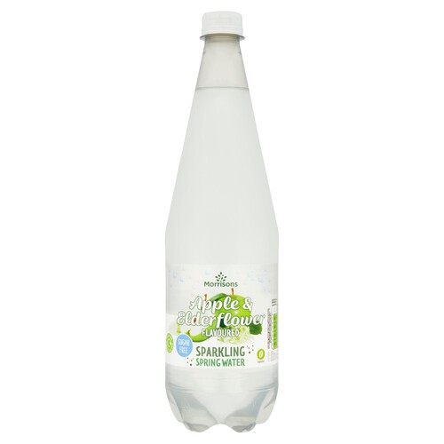 Morrisons Sparkling Apple & Elderflower No Added Sugar Spring Water 