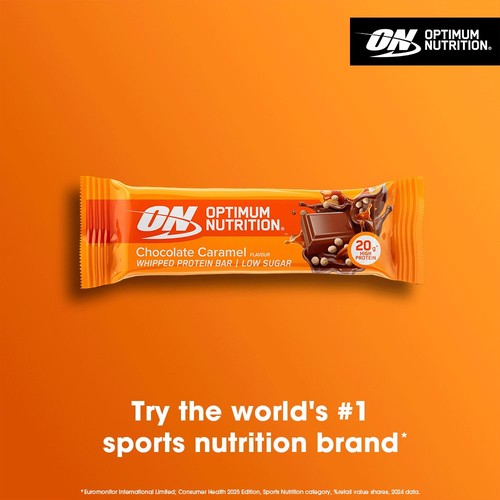 Optimum Nutrition Whipped Protein Bar Chocolate Caramel Flavour 60g