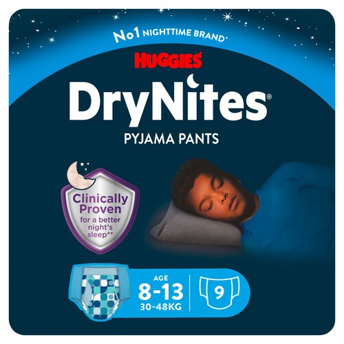 Huggies Drynites Pyjama Pants 8-13 Boy