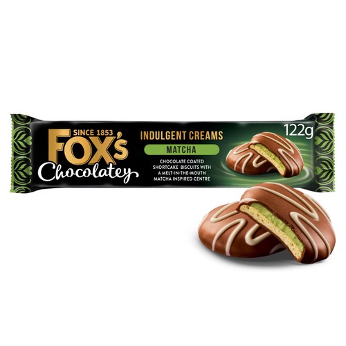 Fox's Chocolatey Indulgent Creams Matcha 122g