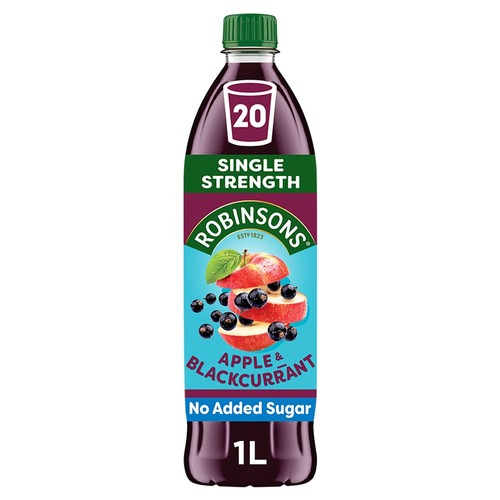 Robinsons Apple & Blackcurrant No Added Sugar Squash 1L