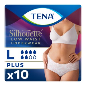 TENA Silhouette Incontinence Pants Black Large 10 Pack