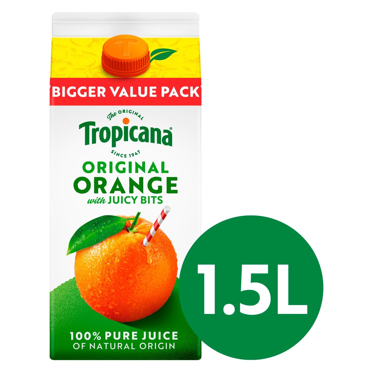 Tropicana Original Orange With Juicy Bits Fruit Juice 1.5L