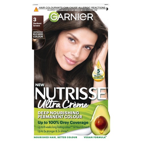 Garnier Nutrisse Darkest Brown 3 Permanent Hair Dye