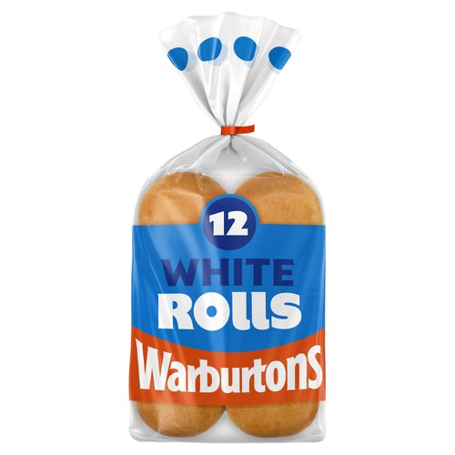 Warburtons Sliced White Rolls